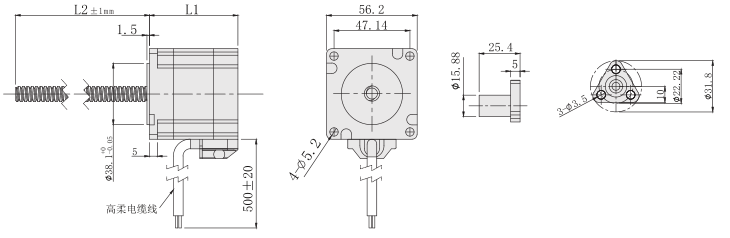 57丝杆最新91视频网站外形尺寸图