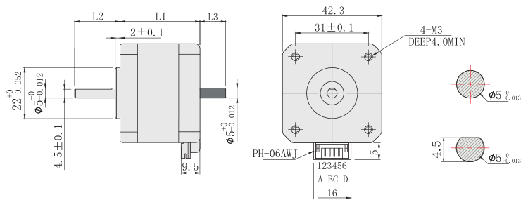 42步进最新91视频网站外形尺寸图